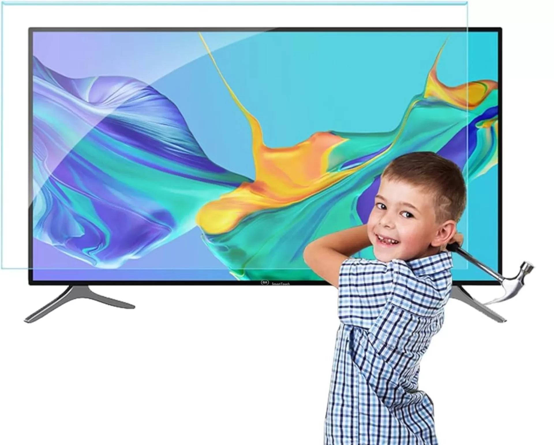 Màn hình cường lực 65″ QA SmartTouch kèm camera AI, bảng cảm ứng mini và phần mềm